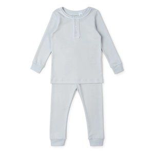 NWT Lila + Hayes Jack Boys' Pima Cotton Pajama Pant Set in Light Blue